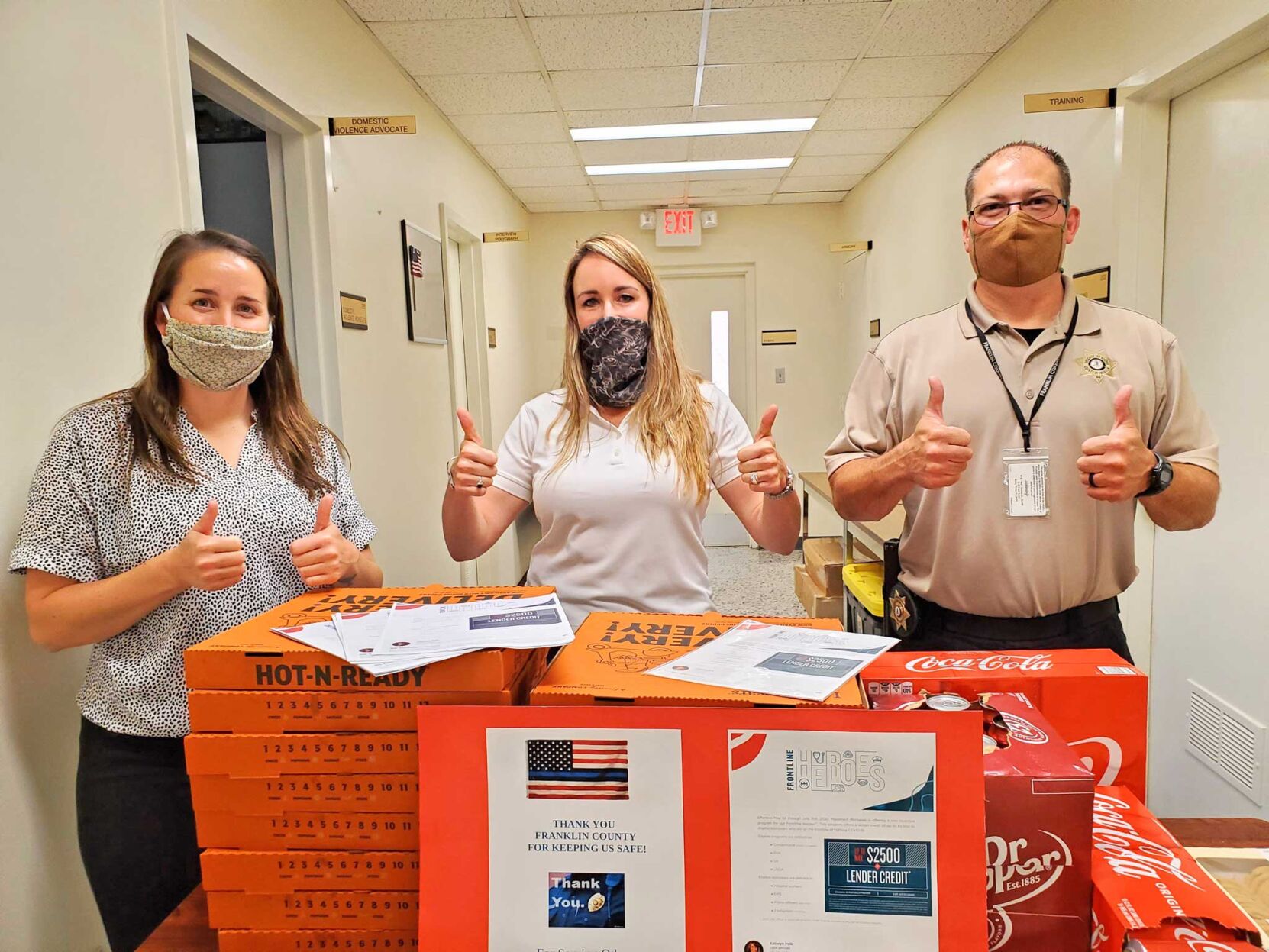 Movement Mortgage donates pizza lunch
